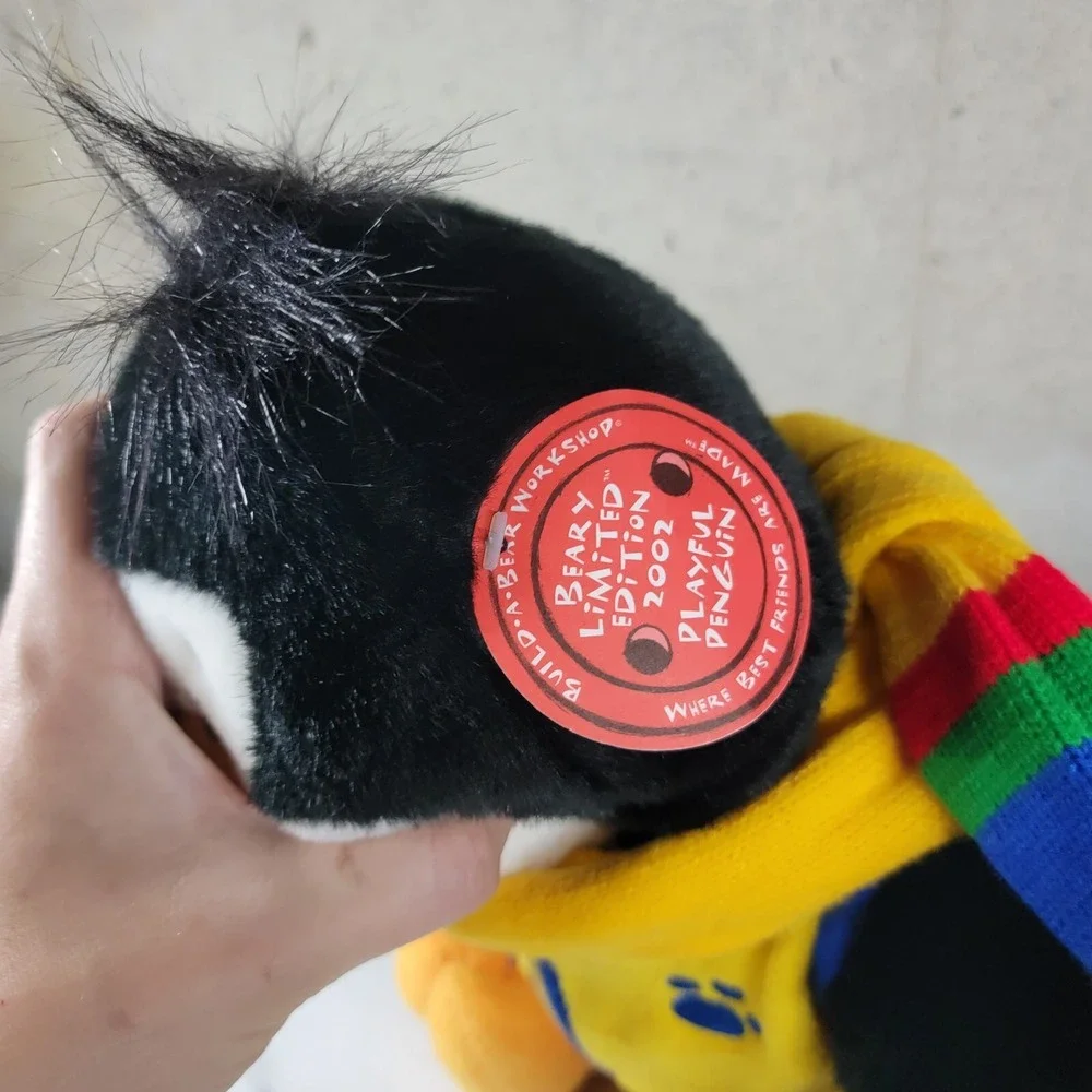 Build a Bear PENGUIN Black White & Yellow 15
